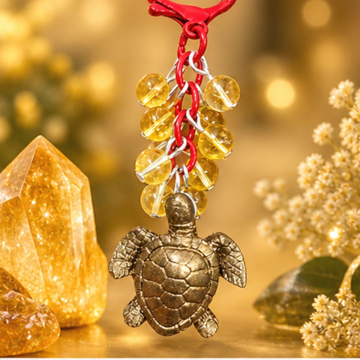Turtle Crystal Charms