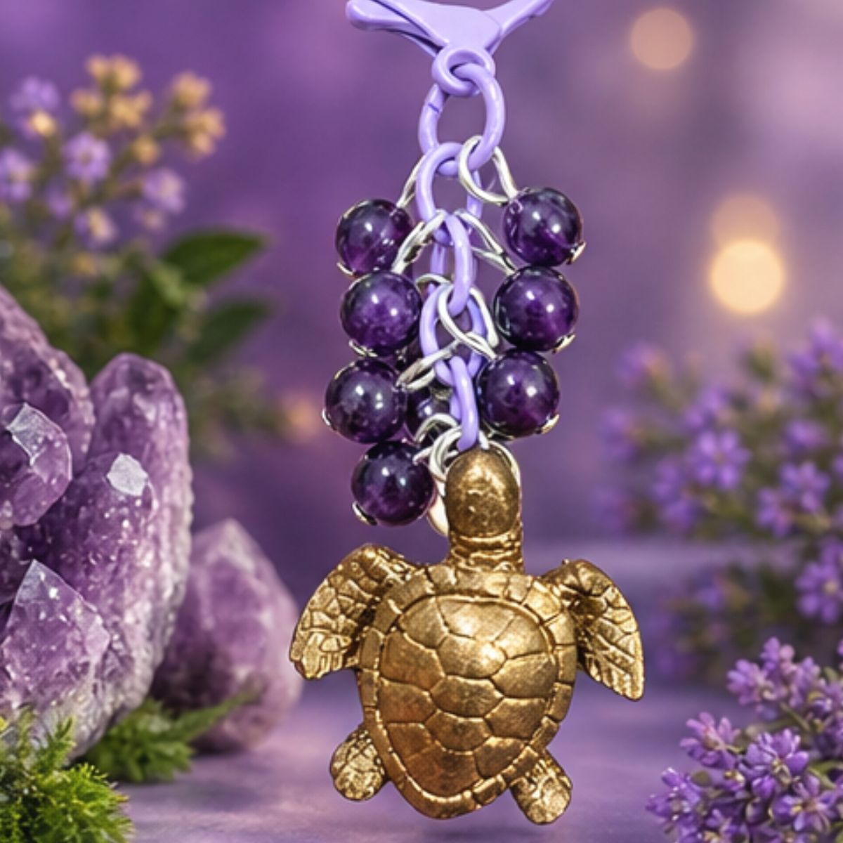 Turtle Crystal Charms