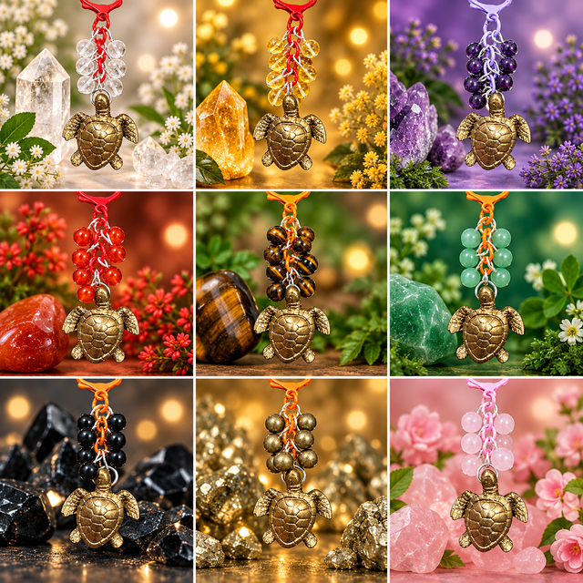 Turtle Crystal Charms
